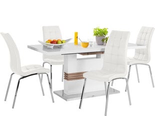 Комплект мебели для столовой Notio Living Pavlos 200/Lila, белый цена и информация | Комплекты мебели для столовой | 220.lv