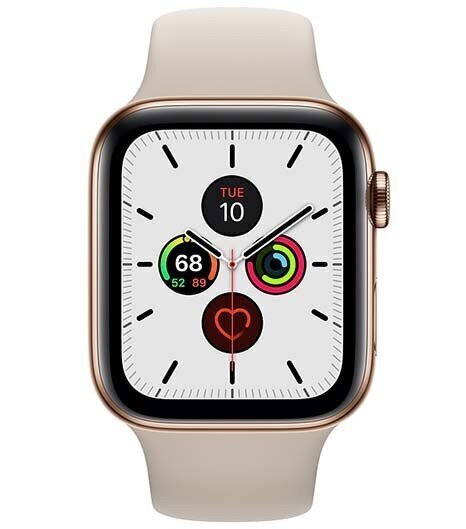 Apple Watch Series 5 44mm Gold Stainless Steel/Stone Sport Band cena un informācija | Viedpulksteņi (smartwatch) | 220.lv