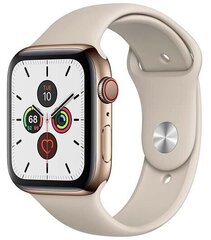 Apple Watch s5 44 mm + Cellular, Zeltains cena un informācija | Viedpulksteņi (smartwatch) | 220.lv
