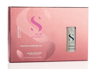 Barojoša matu eļļa Alfaparf Milano Semi Di Lino Moisture 6 x 13 ml cena un informācija | Kosmētika matu stiprināšanai | 220.lv