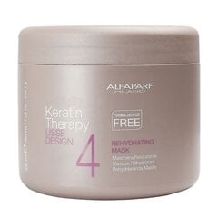 Увлажняющая маска для волос Alfaparf Milano Lisse Design Keratin Therapy 500 мл цена и информация | Распылите крем-спрей на волосы на расстоянии 20-25 см, расчешите их расческой. | 220.lv