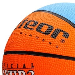 Basketbola bumba METEOR Layup, 3 izmērs, oranžs/zils цена и информация | Баскетбольные мячи | 220.lv