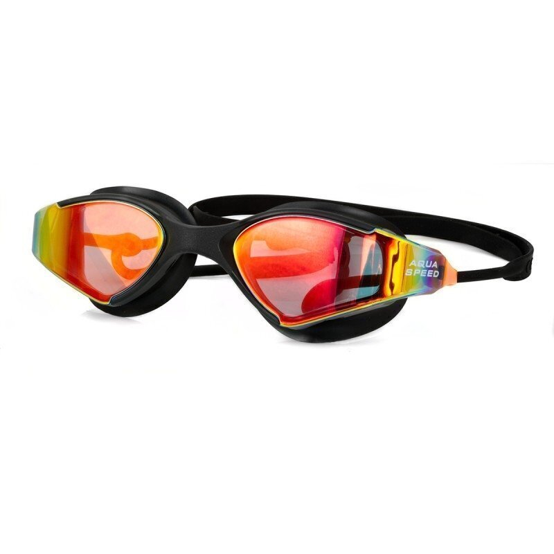 Peldēšanas brilles AQUA-SPEED BLADE MIRROR, melnas\daudzkrāsainas cena un informācija | Peldēšanas brilles | 220.lv