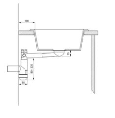 Deante granīta virtuves izlietne Deante Eridan ZQE G103, Graphite цена и информация | Раковины на кухню | 220.lv