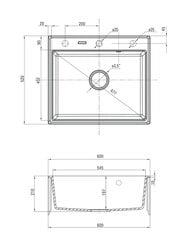 Deante granīta virtuves izlietne Deante Andante ZQN G103, Graphite cena un informācija | Virtuves izlietnes | 220.lv