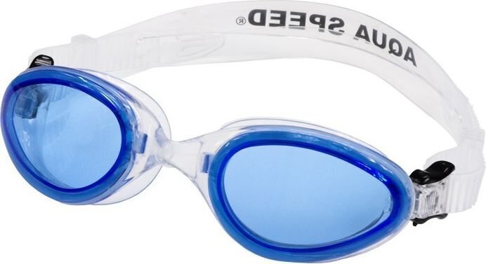 Peldēšanas brilles bērniem AQUA-SPEED SONIC Junior, baltas/zilas cena un informācija | Peldēšanas brilles | 220.lv