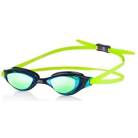Peldēšanas brilles AQUA-SPEED XENO MIRROR, dzeltenas/zilas cena un informācija | Peldēšanas brilles | 220.lv