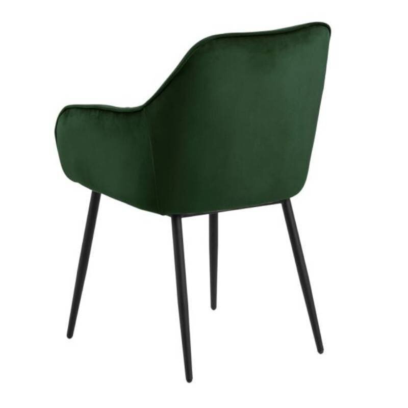 2-u krēslu komplekts Brooke, tumši zaļš cena un informācija | Virtuves un ēdamistabas krēsli | 220.lv