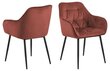 2-u krēslu komplekts Brooke, sarkanas cena un informācija | Virtuves un ēdamistabas krēsli | 220.lv