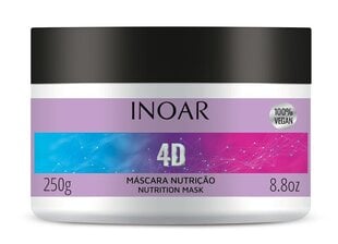 4 dimensiju matu maska Inoar 4D Mask, 250 g цена и информация | Средства для укрепления волос | 220.lv