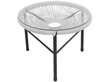 Galds Patio Arthur 50 cm, balts/melns цена и информация | Dārza galdi | 220.lv