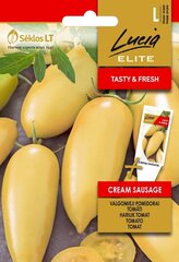 ПОМИДОРЫ СЪЕДОБНЫЕ CREAM SAUSAGE „LUCIA ELITE” 0,2 Г цена и информация | Lucia Elite Товары для сада | 220.lv