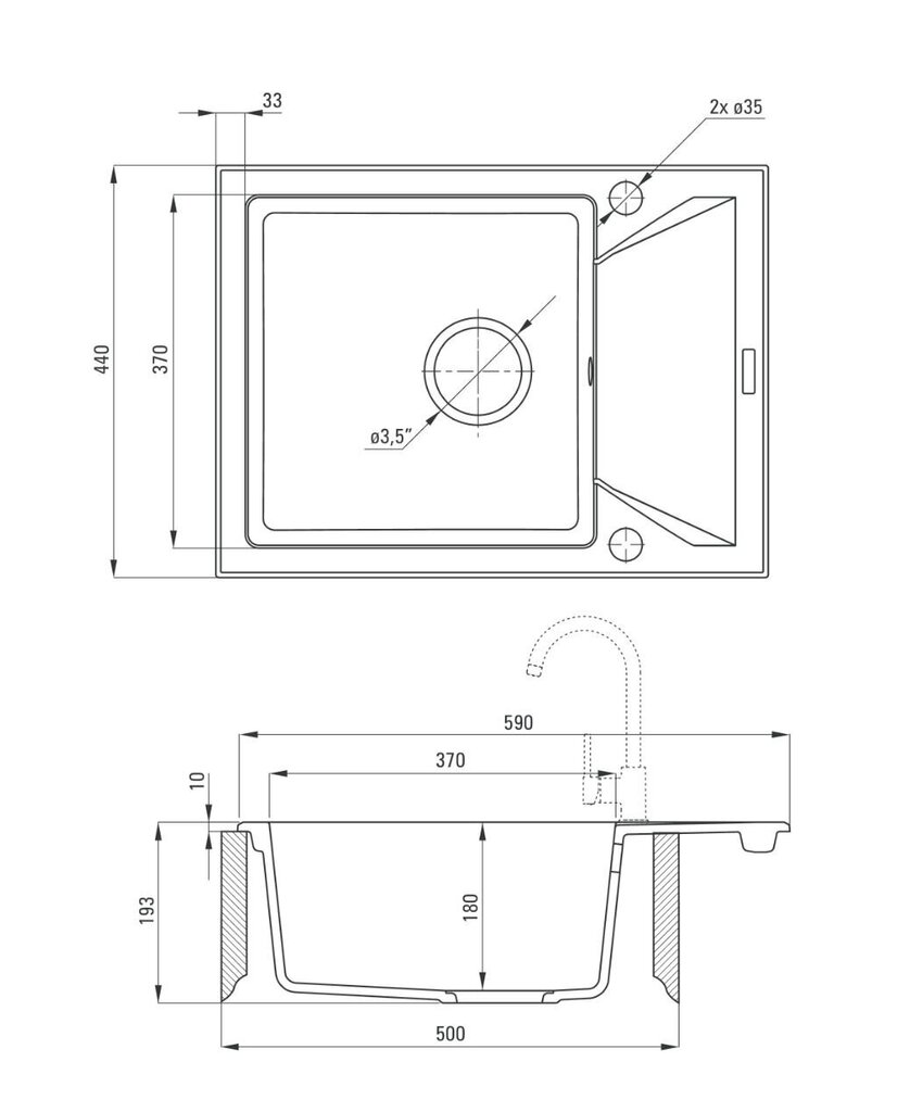 Deante granīta virtuves izlietne Deante Evora ZQJ G11A, Graphite цена и информация | Virtuves izlietnes | 220.lv