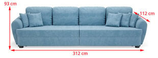 Dīvāns TMS Yesterday, zils cena un informācija | Dīvāni | 220.lv