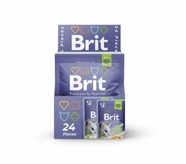 Brit Premium Cat Delicate konservi kaķiem maisiņā Trout in Jelly 85g x 24gab цена и информация | Консервы для котов | 220.lv