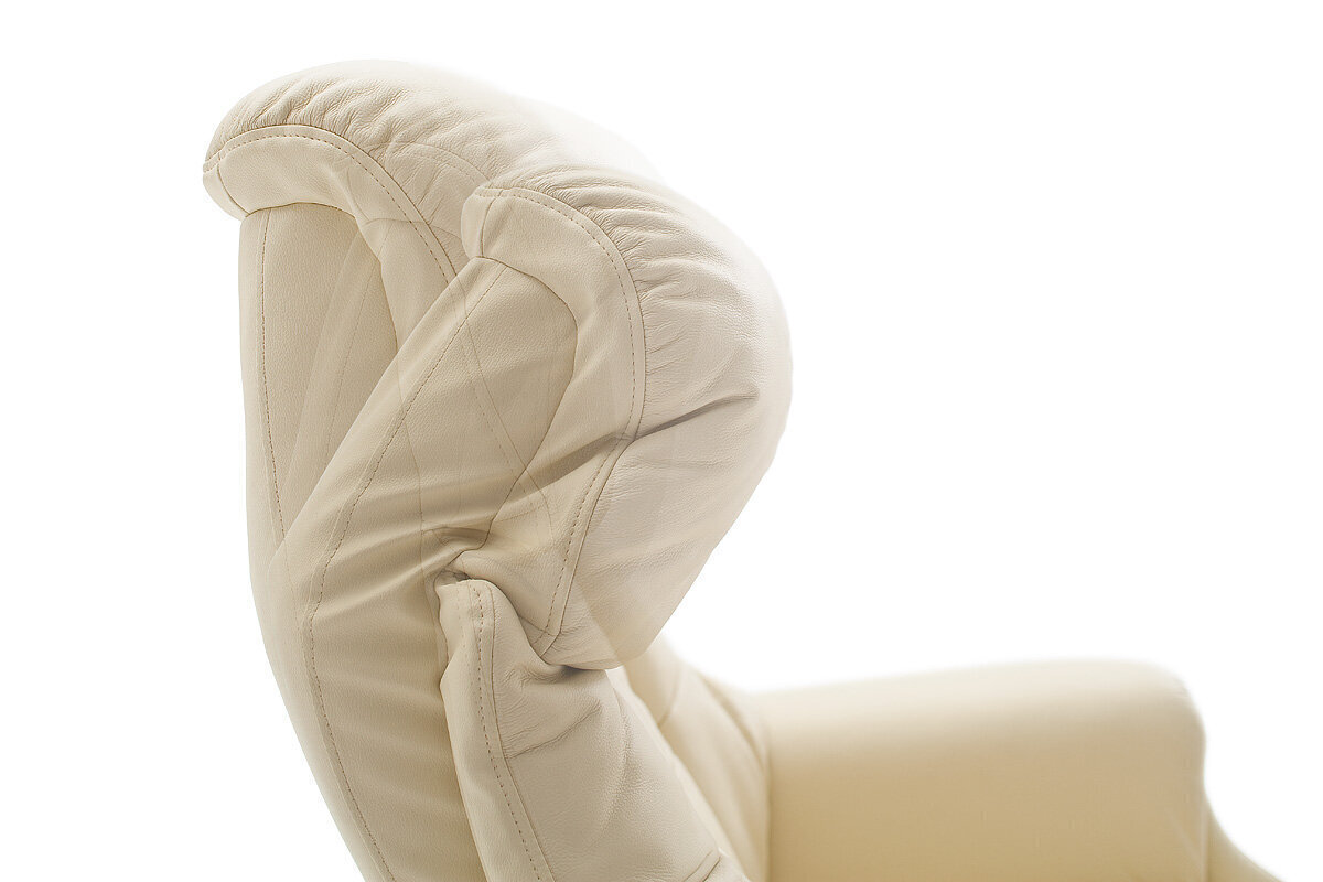 Krēsls MC Akcent Calgary Comfort XL, krēmkrāsas/smilšu krāsas cena un informācija | Atpūtas krēsli | 220.lv