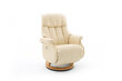 Krēsls MC Akcent Calgary Comfort XL, krēmkrāsas/smilšu krāsas cena un informācija | Atpūtas krēsli | 220.lv