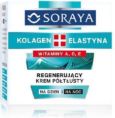 Полужирный крем ля лица против морщин Soraya Kolagen Elastyn 50 мл цена и информация | Наносите на чистую кожу лица. Подержите около 10-15 минут и смойте водой. | 220.lv