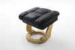 Atpūtas krēsls ar pufu MC Akcent Calgary, melns/smilškrāsas цена и информация | Atpūtas krēsli | 220.lv