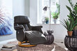 Atzveltnes krēsls Calgary Comfort XL, melns/smilškrāsas cena un informācija | Atpūtas krēsli | 220.lv