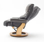 Krēsls ar pufu Calgary XXL, krēmkrāsas/brūns internetā