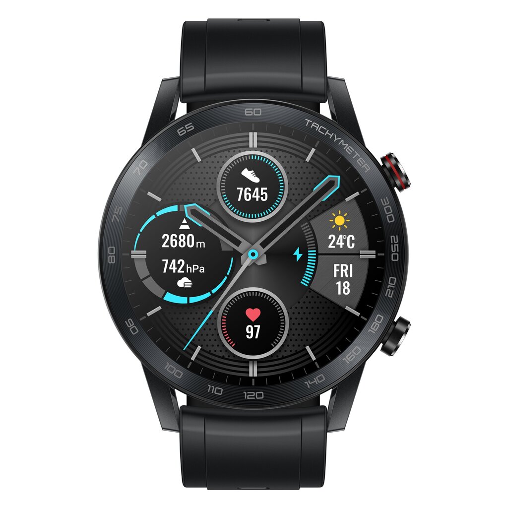 Honor Watch Magic 2, 46mm, Melns цена и информация | Viedpulksteņi (smartwatch) | 220.lv