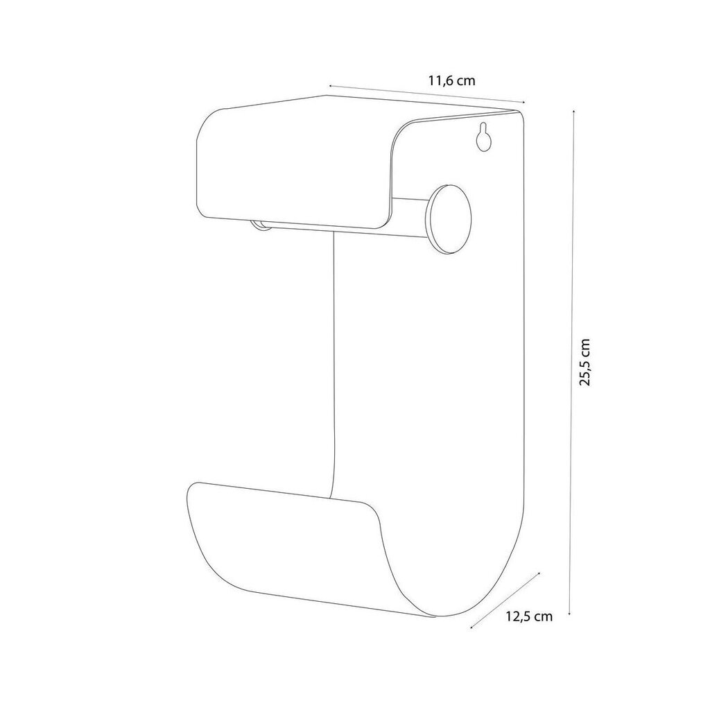 Tualetes papīra turētājs Brix Coram cena un informācija | Vannas istabas aksesuāri | 220.lv