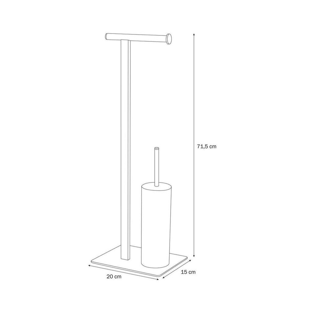 Tualetes papīra statīvs Brix Coram cena un informācija | Vannas istabas aksesuāri | 220.lv