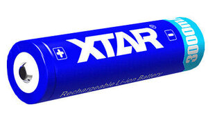 XTAR 18650 akumulators 3.7V XTAR litija 3000 mAh iepakojumā 1 gb. cena un informācija | Baterijas | 220.lv