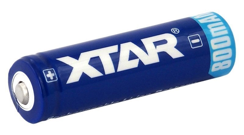XTAR 14500 akumulatori 3.7V XTAR litija 800 mAh iepakojumā 1 gb. цена и информация | Baterijas | 220.lv