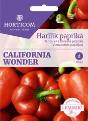 Однолетние перцы California Wonder 1 г цена и информация | Семена овощей, ягод | 220.lv