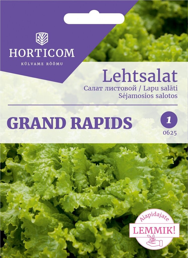 Lapu salāti Grand Rapids 3g цена и информация | Dārzeņu, ogu sēklas | 220.lv