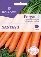 Морковь Nantes 2 5 г цена и информация | Семена овощей, ягод | 220.lv