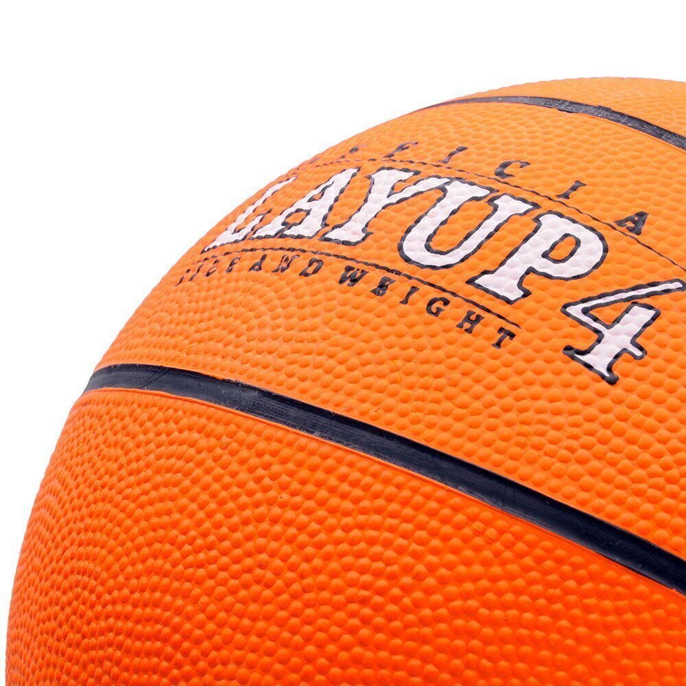 Basketbola bumba METEOR LAYUP, 4. izmērs, oranža cena un informācija | Basketbola bumbas | 220.lv