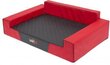 Guļvieta Hobbydog Glamour, L, 84x54 cm, sarkana/melna цена и информация | Suņu gultas, spilveni, būdas | 220.lv