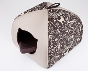 Лежак-будка Hobbydog Igloo R3, 49x49x40 см, коричневый цена и информация | Лежаки, домики | 220.lv