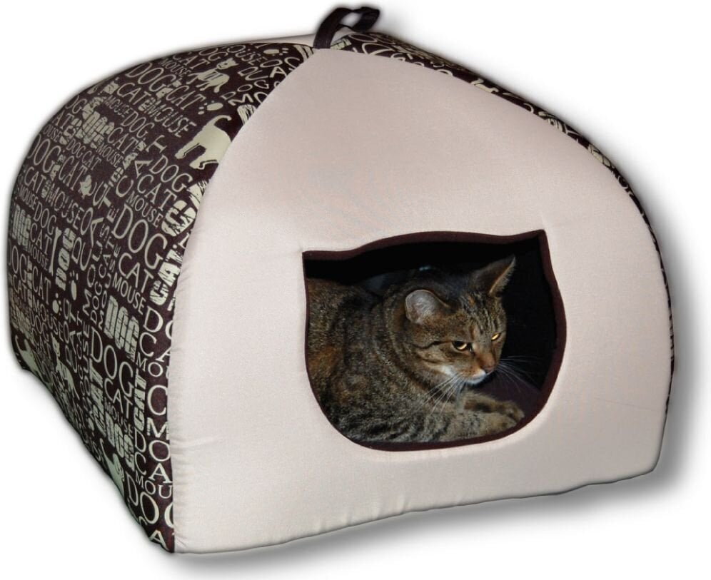 Guļvieta-būda Hobbydog Igloo R3, 49x49x40 cm, brūna cena un informācija | Suņu gultas, spilveni, būdas | 220.lv