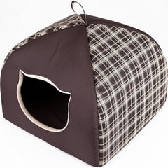 Guļvieta-būda Hobbydog Igloo R2, 44x44x35 cm, brūna cena un informācija | Suņu gultas, spilveni, būdas | 220.lv