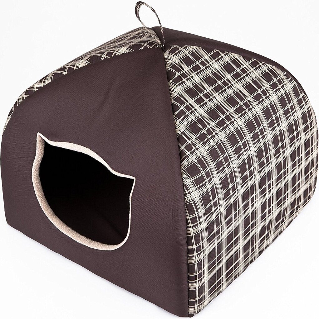 Guļvieta-būda Hobbydog Igloo R1, 38x38x30 cm, brūna цена и информация | Suņu gultas, spilveni, būdas | 220.lv
