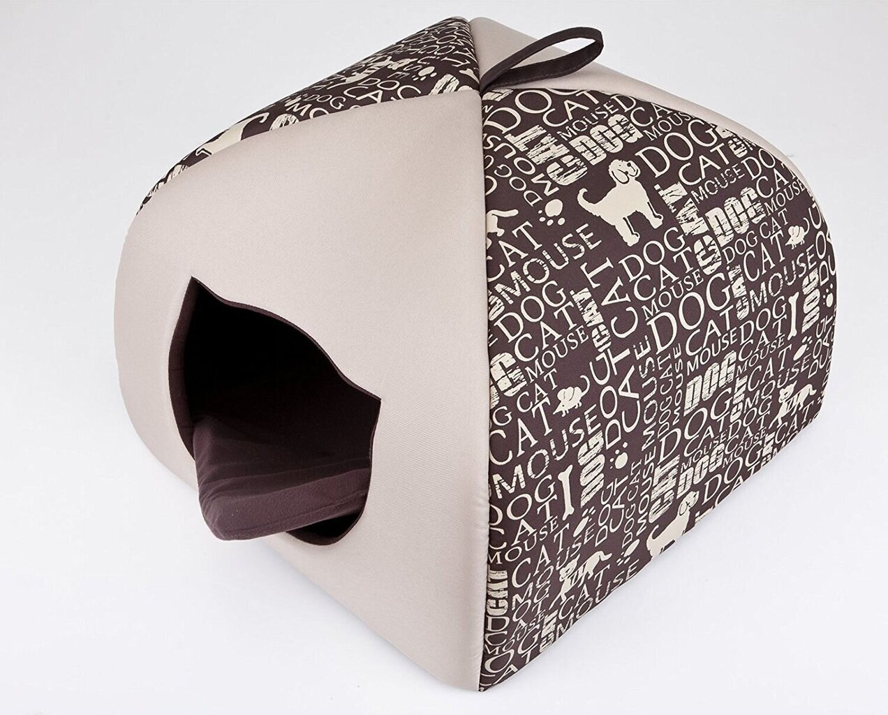 Guļvieta-būda Hobbydog Igloo R1, 38x38x30 cm, brūna cena un informācija | Suņu gultas, spilveni, būdas | 220.lv