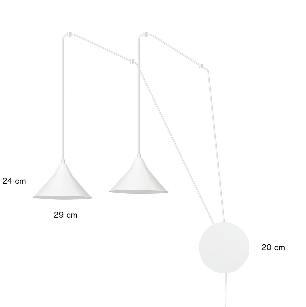 Emibig lampa Abramo 2 cena un informācija | Piekaramās lampas | 220.lv