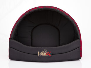 Конура Hobbydog R3, 55x43x38см, красная цена и информация | Лежаки, домики | 220.lv