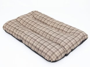 Hobbydog подушка Eco Prestige R1, 90x60x8 см, песочного цвета, клетчатая цена и информация | Лежаки, домики | 220.lv