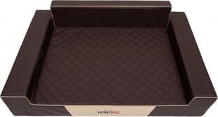 Лежак Hobbydog Glamour, L, 84x54 см, коричневый цена и информация | Лежаки, домики | 220.lv