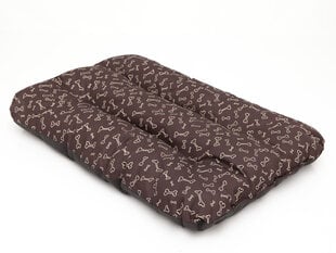 Hobbydog подушка Eco Prestige R2, 100x70x8 см, коричневая с костями цена и информация | Лежаки, домики | 220.lv