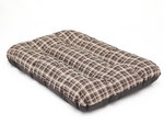 Hobbydog подушка Eco Prestige R2, 100x70x8 см, коричневая, клетчатая