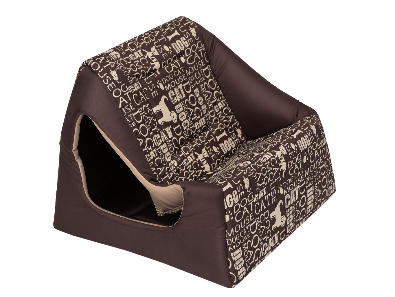 Hobbydog būda-guļvieta Piramīda R1, brūna cena un informācija | Suņu gultas, spilveni, būdas | 220.lv