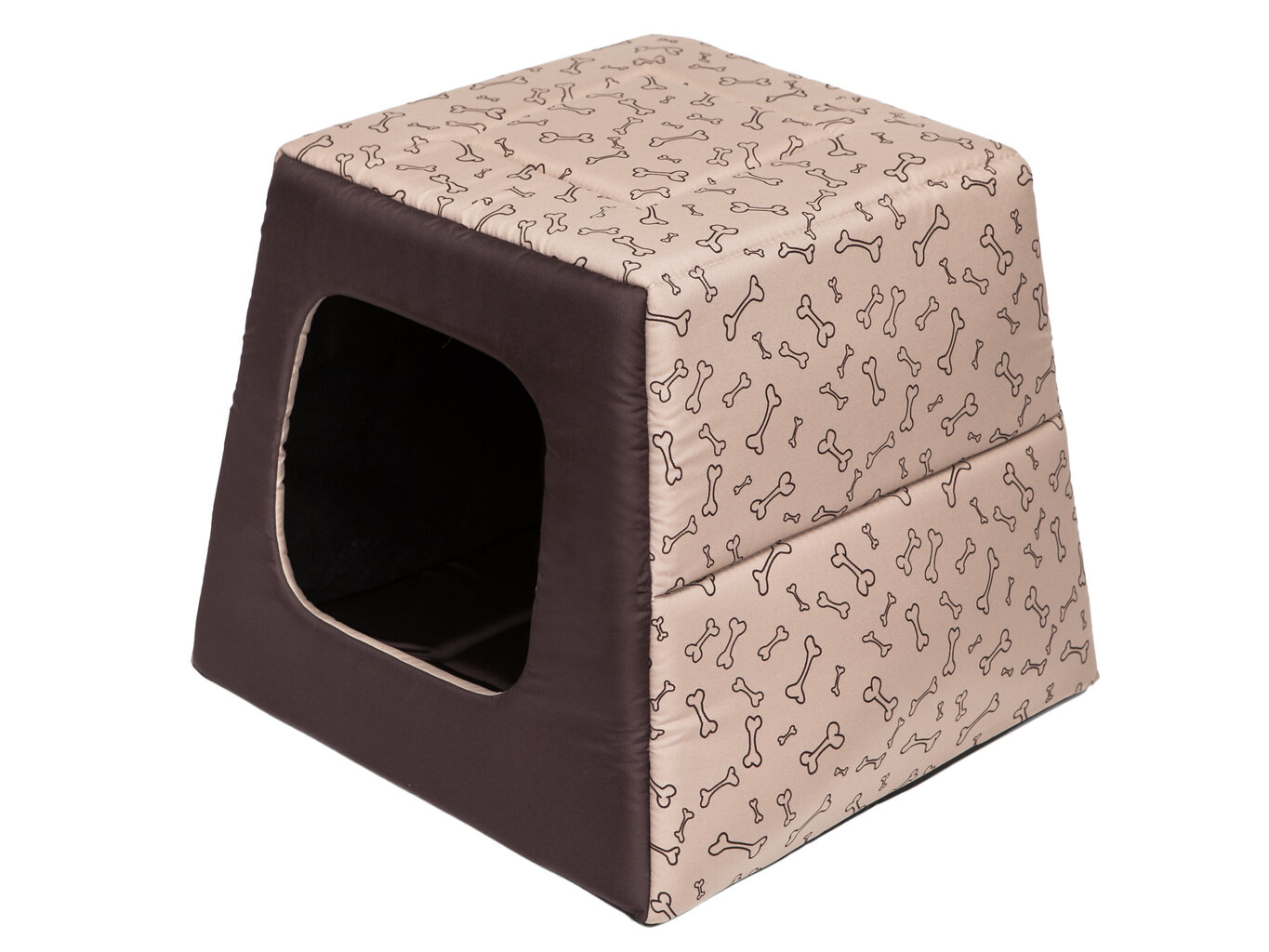 Hobbydog būda-guļvieta Piramīda R3, smilšu/brūnas krāsas cena un informācija | Suņu gultas, spilveni, būdas | 220.lv
