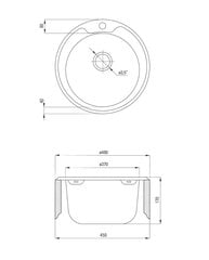 Virtuves izlietne Deante Twist ZHC 3813, decor цена и информация | Раковины на кухню | 220.lv