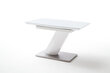 Paplašināms galds MC Akcent Galina, 120/160x80cm, balts/pelēks cena un informācija | Virtuves galdi, ēdamgaldi | 220.lv